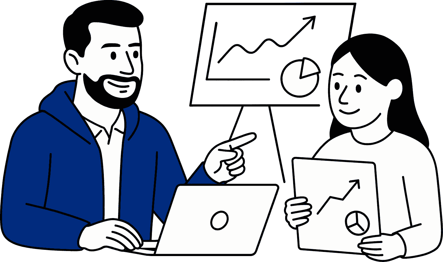 coaching advisor Notre coach, animateur de l'incubateur, advisor pour les incubés est en rendez-vous individuelle avec une porteuse de projet intégrée à notre incubateur pour l'aider à créer son entreprise