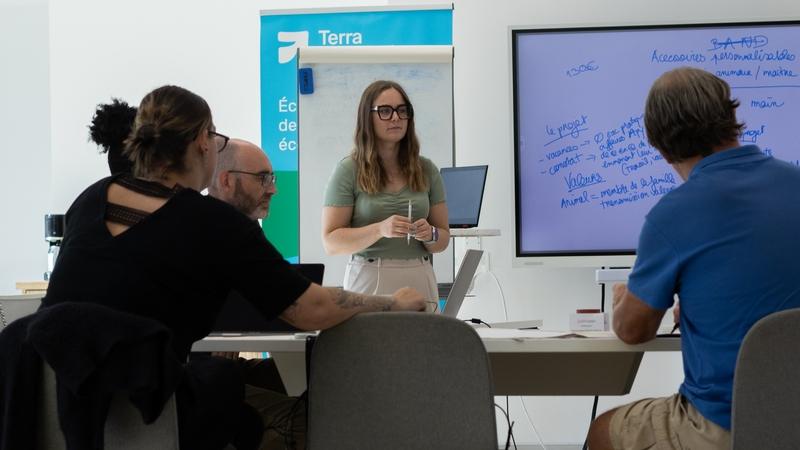 Atelier de formation au financement participatif ou crowdfunding à l'incubateur HEA Baudimont animé par Ophélie FLAMENT